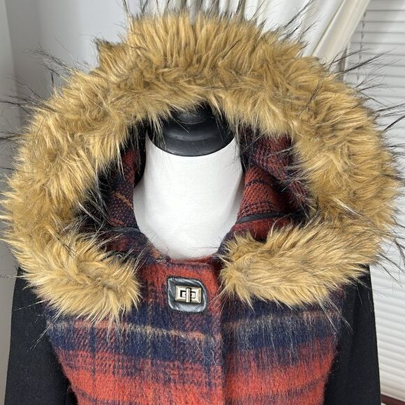 ELEVENSES Anthropologie Berwick Wool Blend Swing Coat Size Medium - Picture 10 of 10